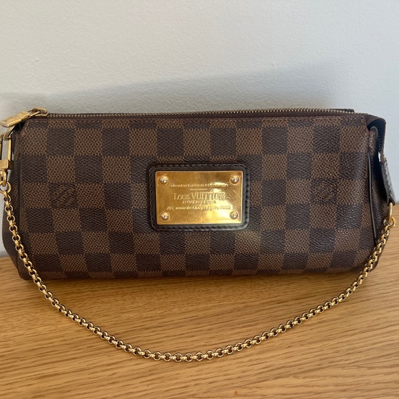 Louis Vuitton Damier Ebene Eva clutch - Picture 1 of 13